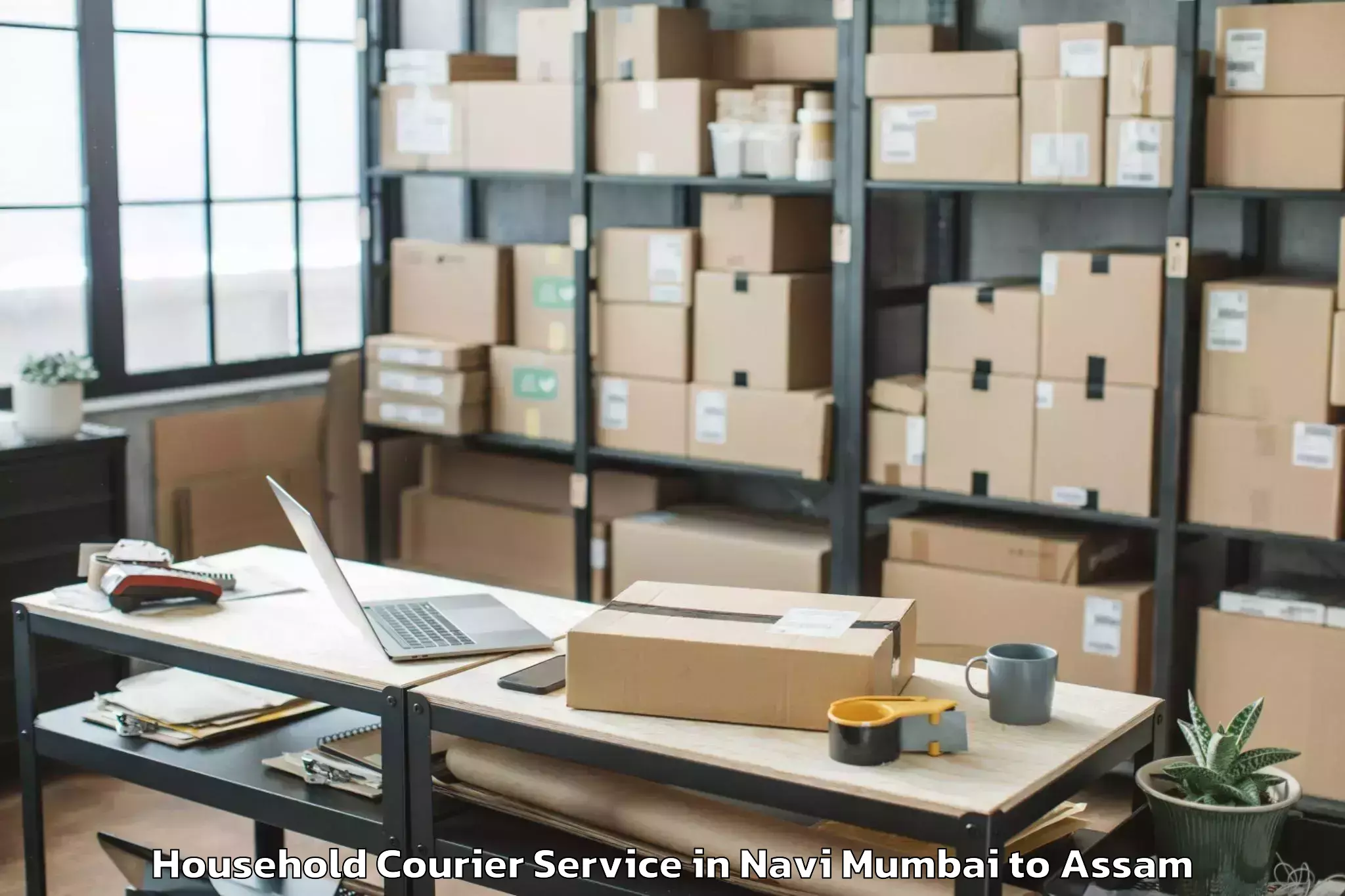 Easy Navi Mumbai to Dalgaon Pt Household Courier Booking